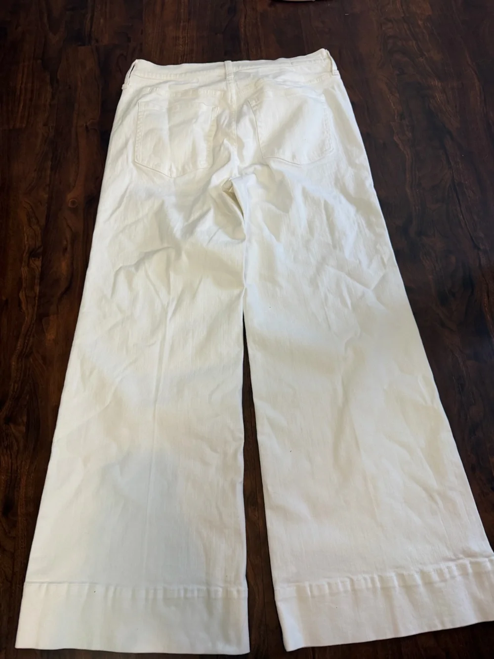 J.Crew White Wide Leg 96 Denim Trouser Jeans